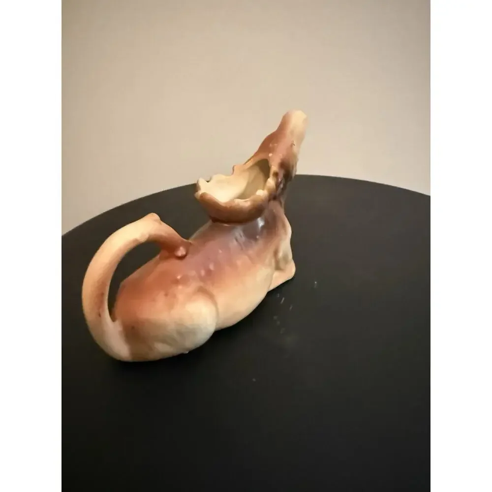 Vintage Ceramic Laying Moose Creamer Czechoslovakia No. 4